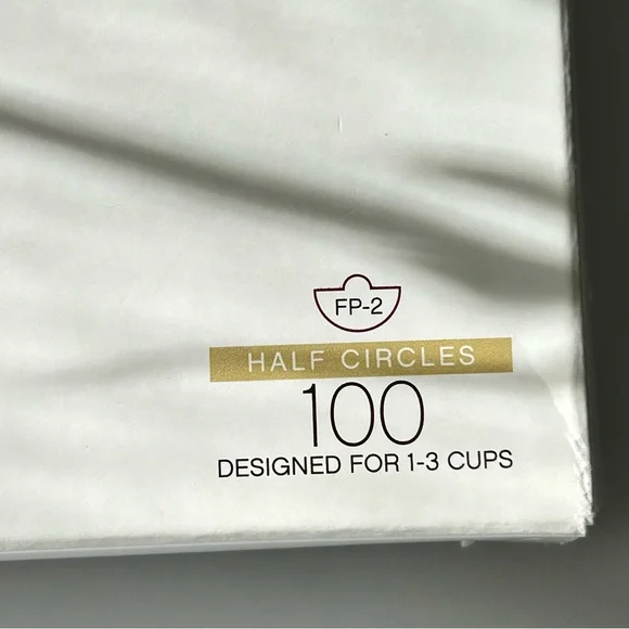 🌴 Pure Chemex Bonded Half Moon & Pre-Folded White Coffee Filters | 100 Count - Picture 4 of 8